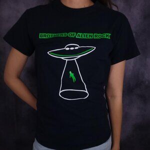Brothers of Alien Rock We Come From Outer Space UFO alien obscure band shirt